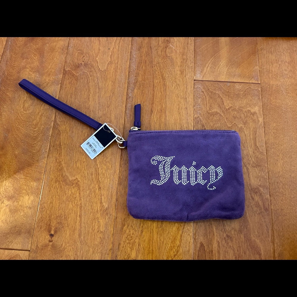 Brand new Juicy Couture Purple Velvet Wristlet